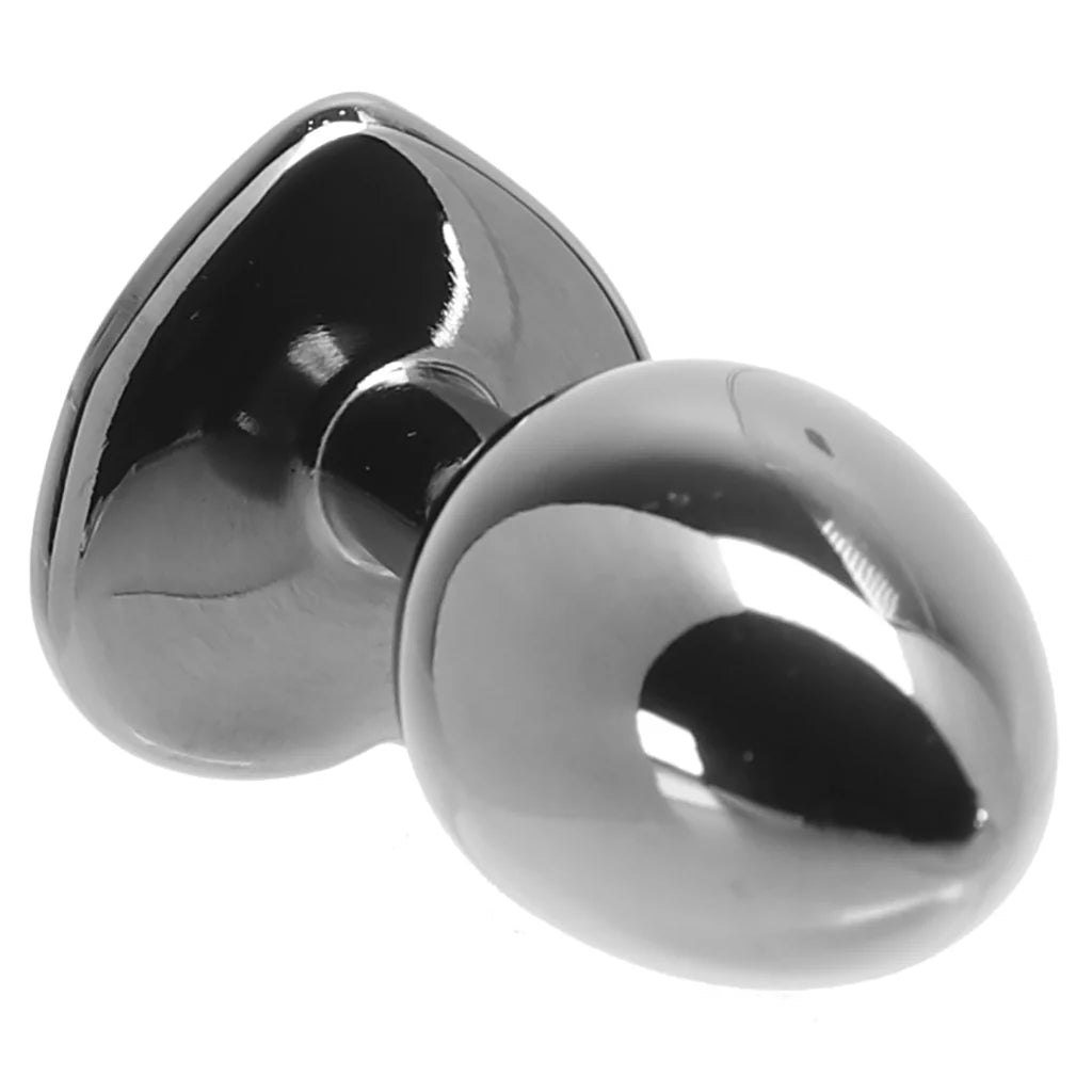 Ouch! Purple Heart Gem Plug in Small - Small