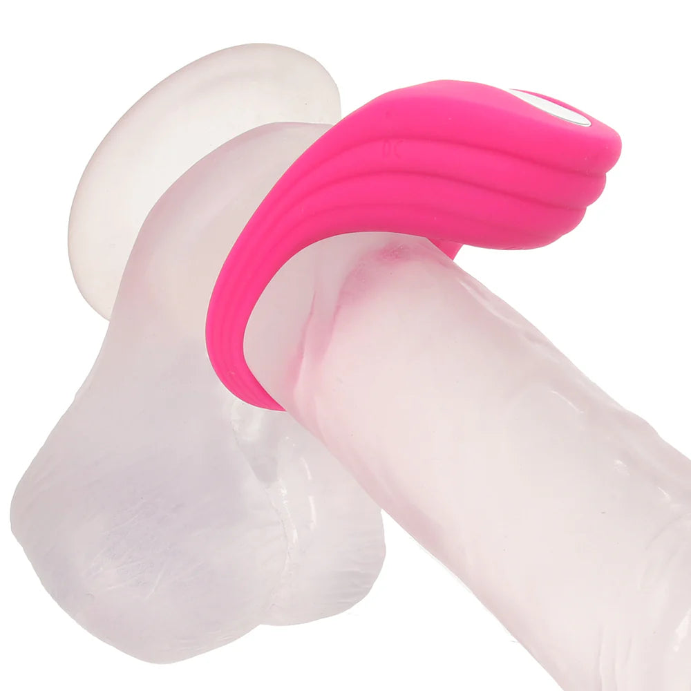 Silicone Remote Pleasure Vibrating C-Ring