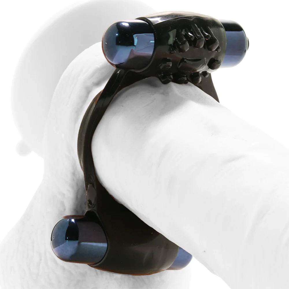 Duo-Vibrating Super Ring in Black
