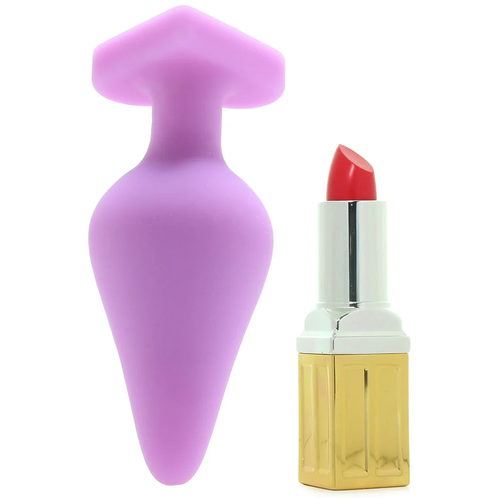Candy Hearts Do Me Now Small Butt Plug in Purple