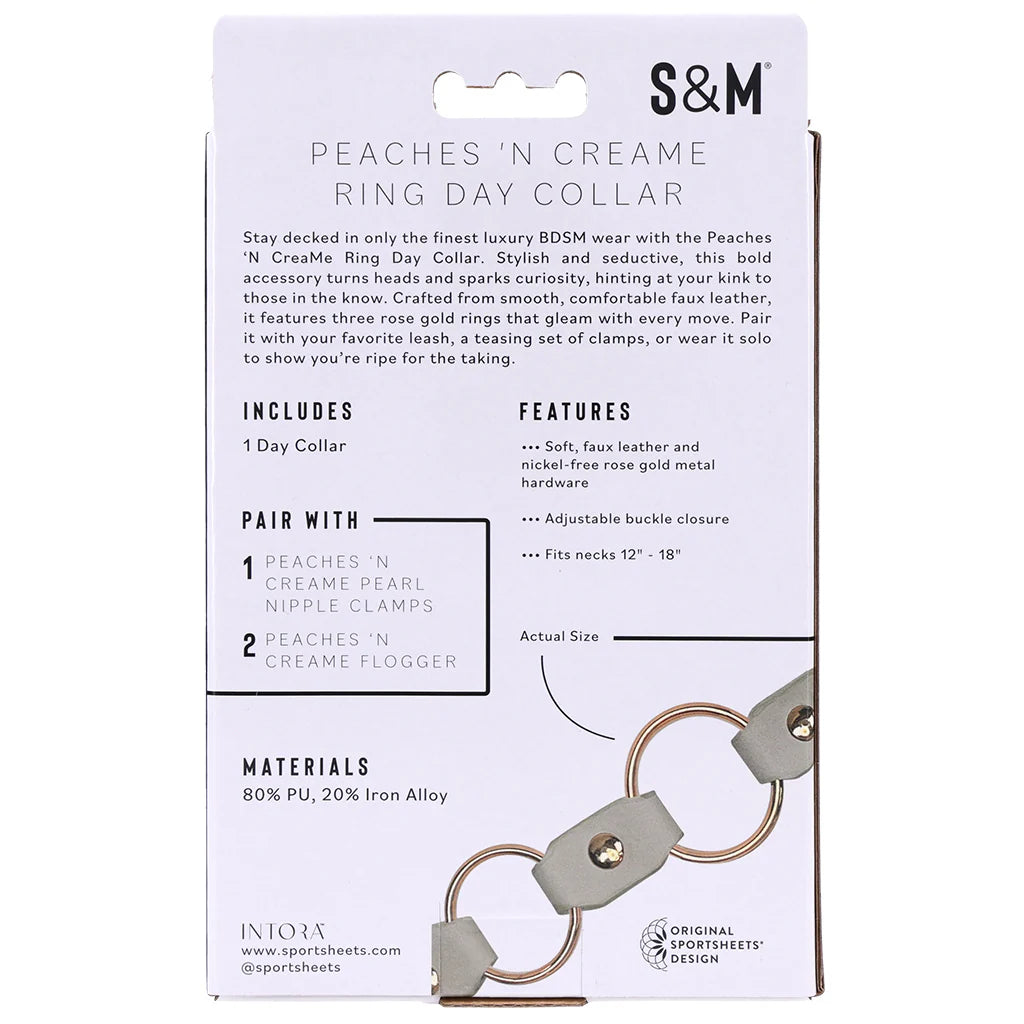 S&M Peaches 'n CreaMe Ring Day Collar