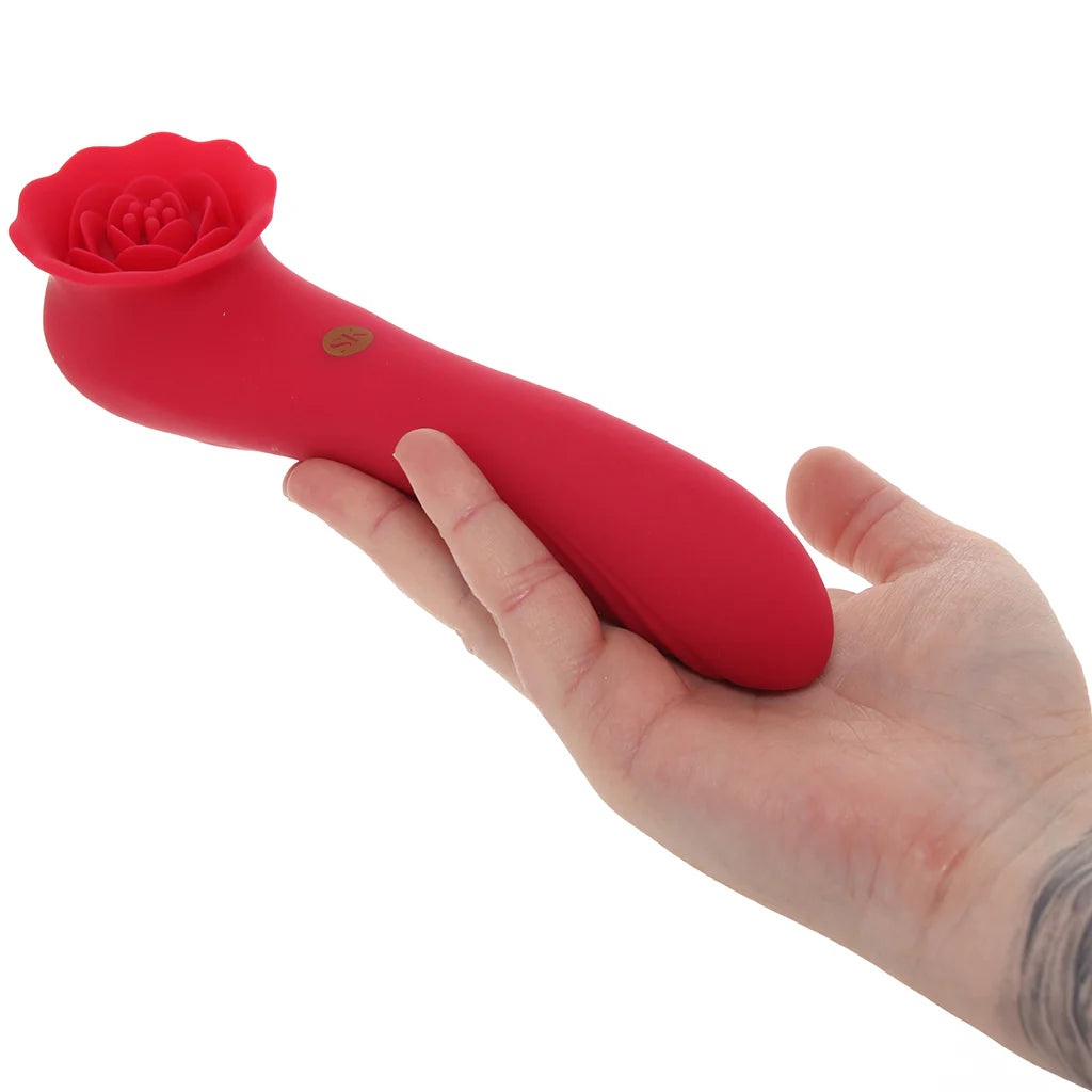 Secret Kisses Rose Quake Dual Ended Tapping Vibe