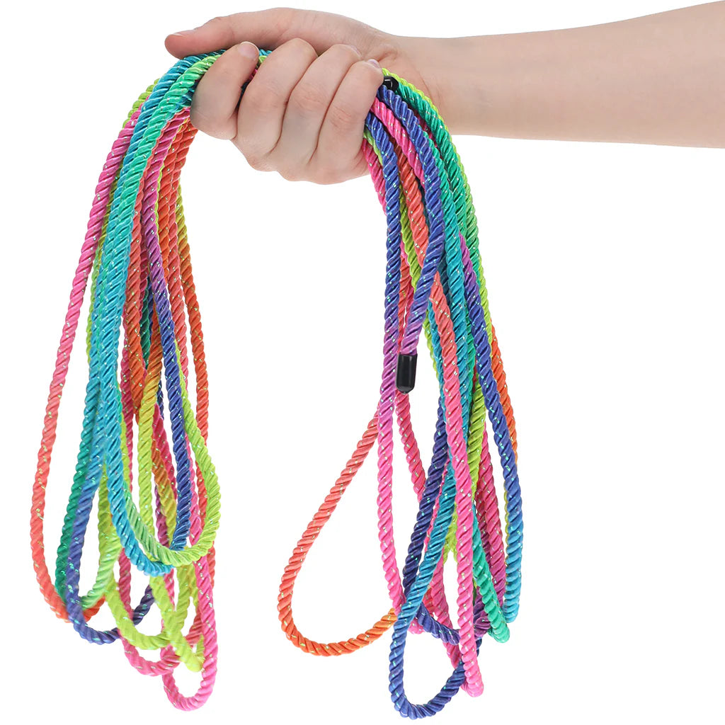 Ouch! 32.8'/10m Bondage Rope in Vibrant Rainbow
