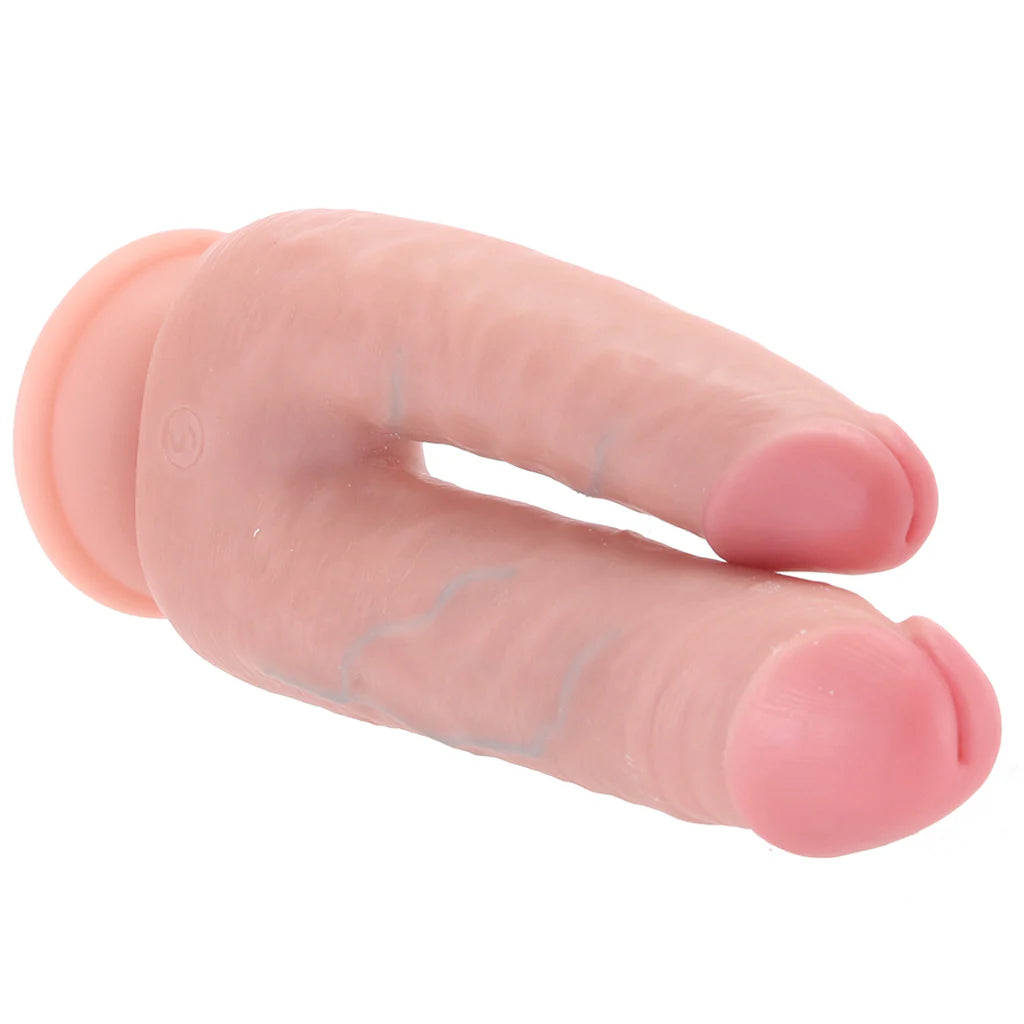 RealRock Double Trouble 5 and 6 Inch Double Dildo in Light
