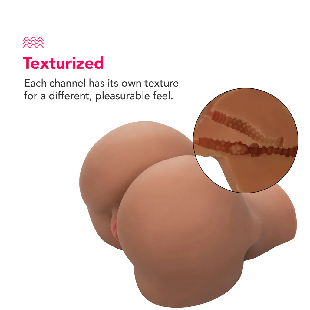 troke It BBL Booty Life Like Masturbator in Brown