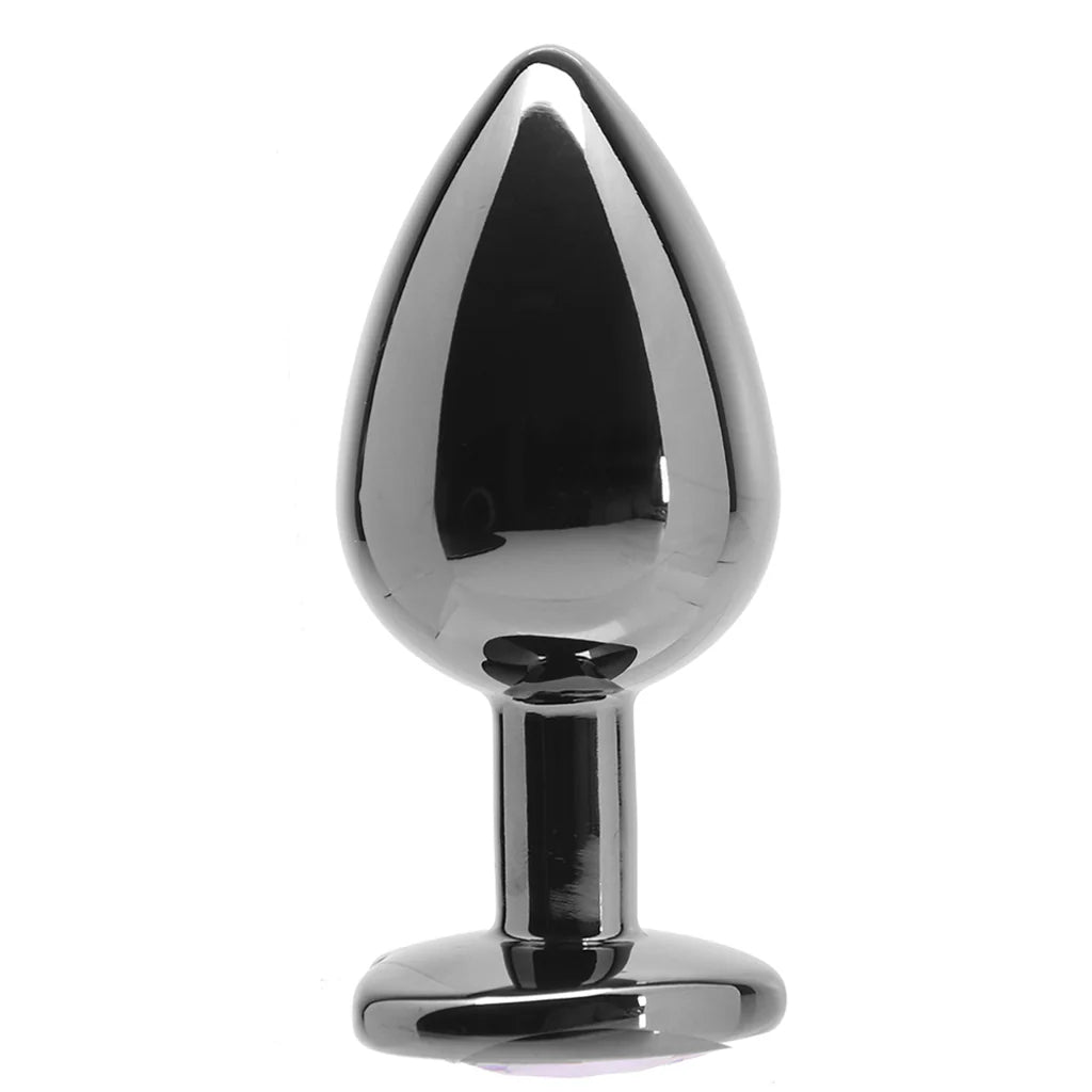 Ouch! Purple Heart Gem Plug in Small - Small