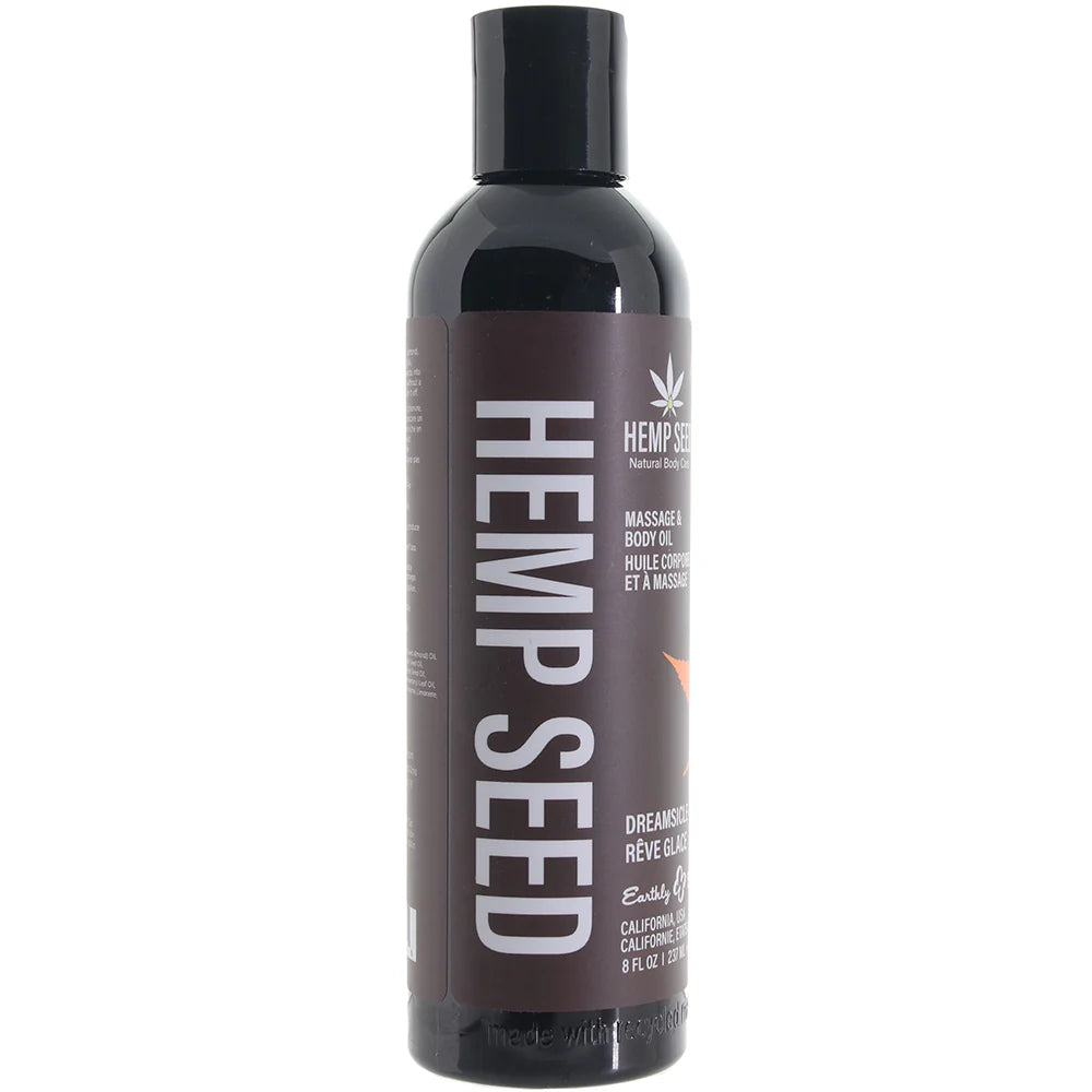 Hemp Seed Massage Oil 8oz/236ml in Dreamsicle