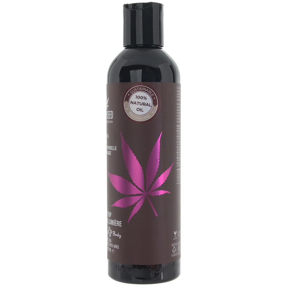 Hemp Seed Massage Oil 8oz/236ml in Skinny Dip