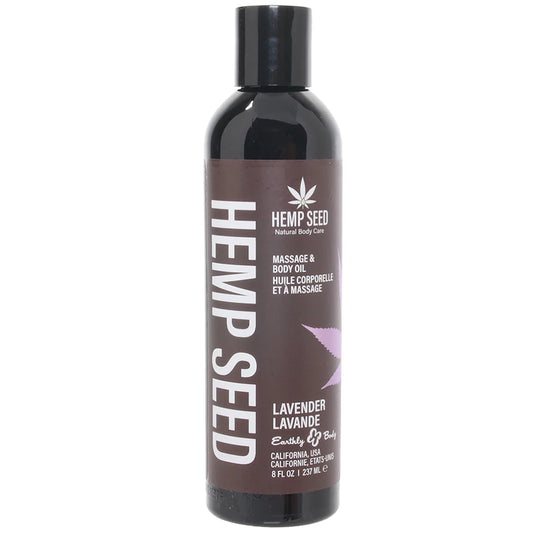 Hemp Seed Massage Oil 8oz/236ml in Lavender