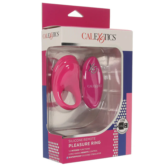 Silicone Remote Pleasure Vibrating C-Ring