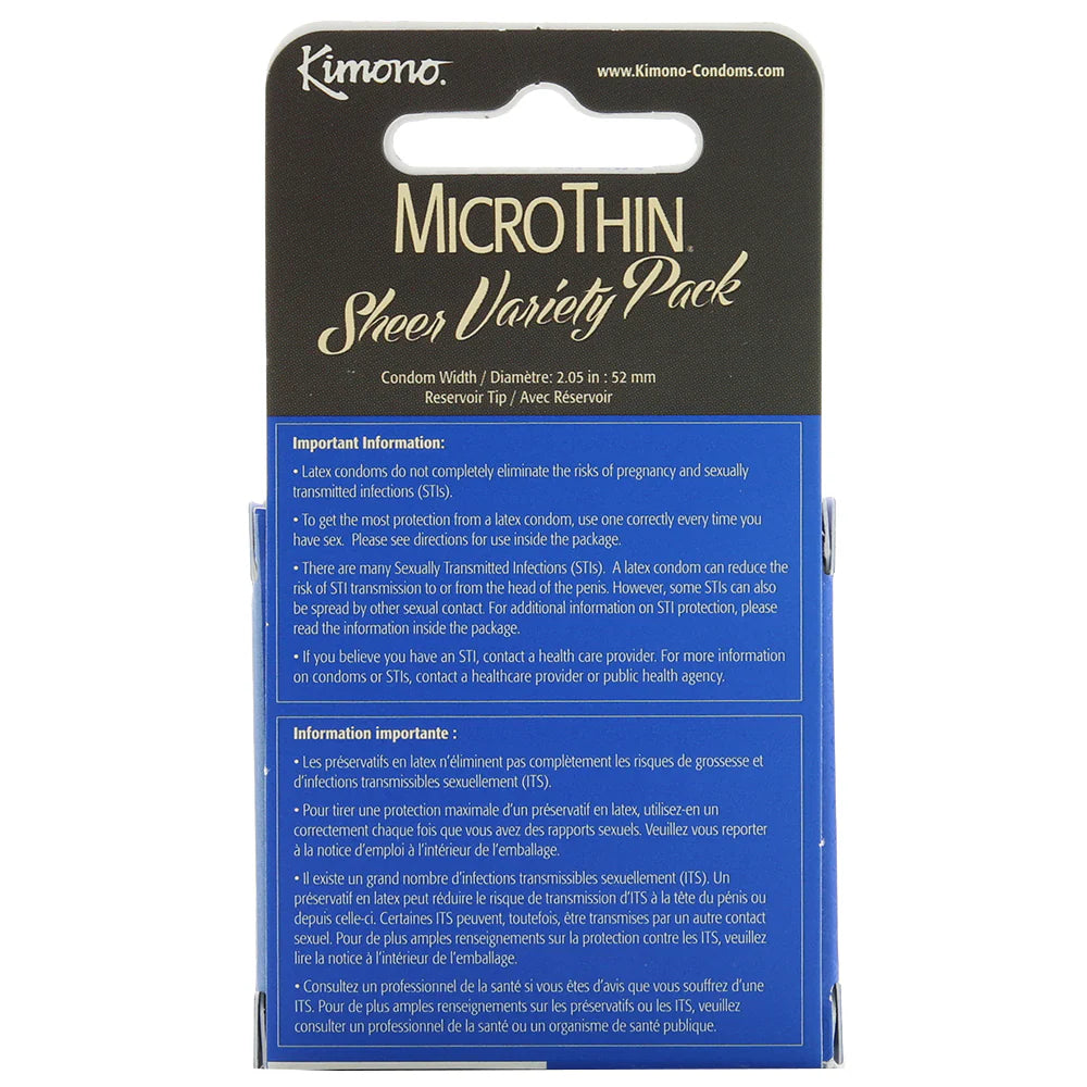 MicroThin Variety Pack Condoms in 3 Pack