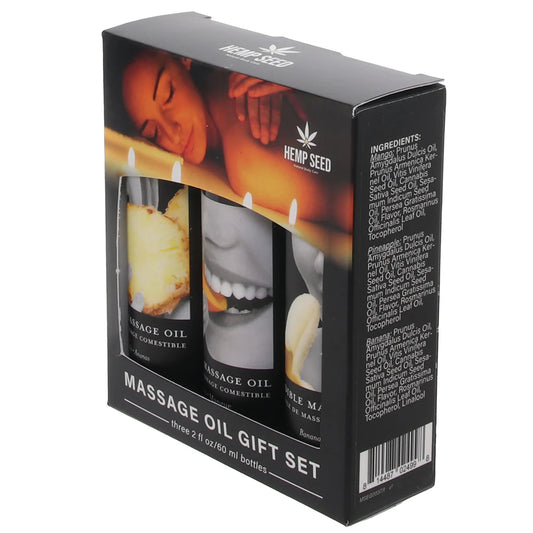Edible Massage Oil Gift Set in Tropical