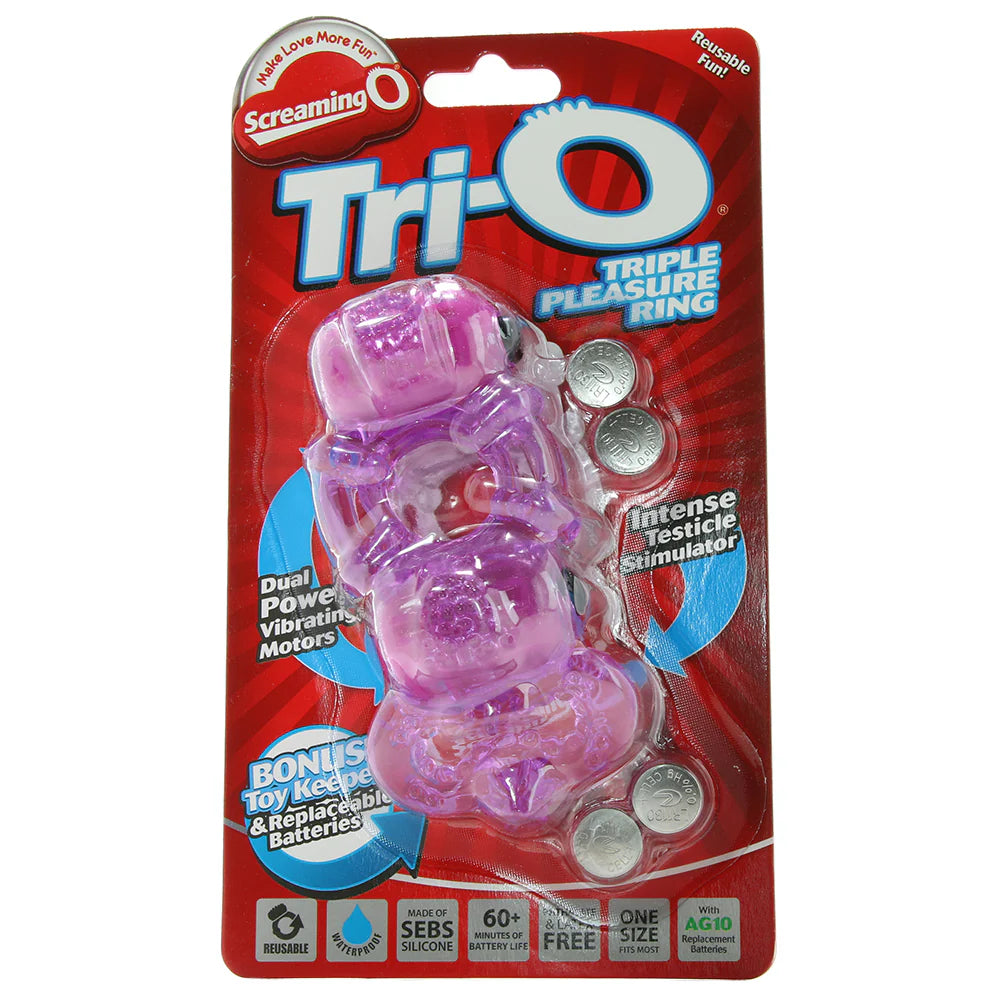 Tri-O Triple Pleasure Ring in Assorted Colors