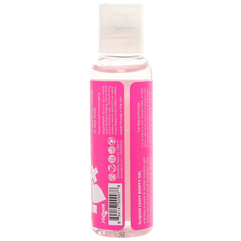 Sassy Booty Gel Natural Lubricant in 2oz/60ml - 2oz/60ml