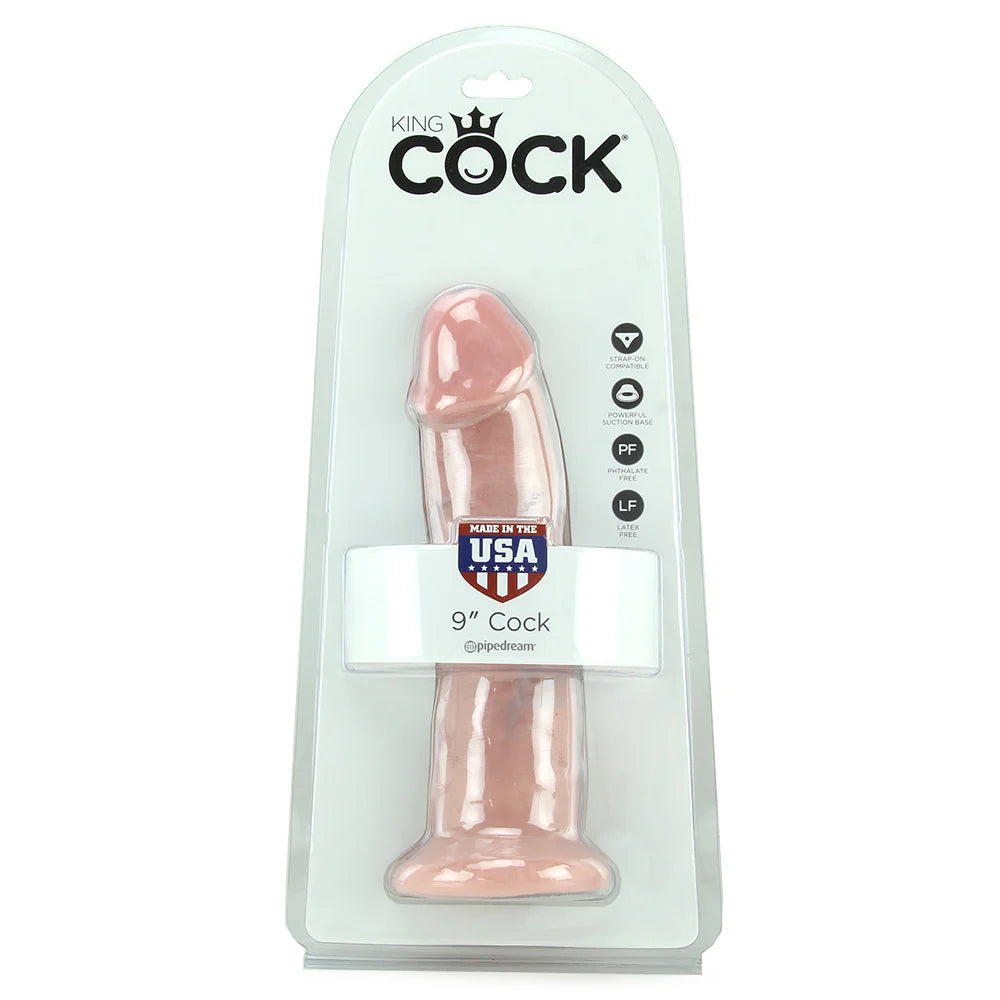 King Cock 9 Inch Dildo in Flesh