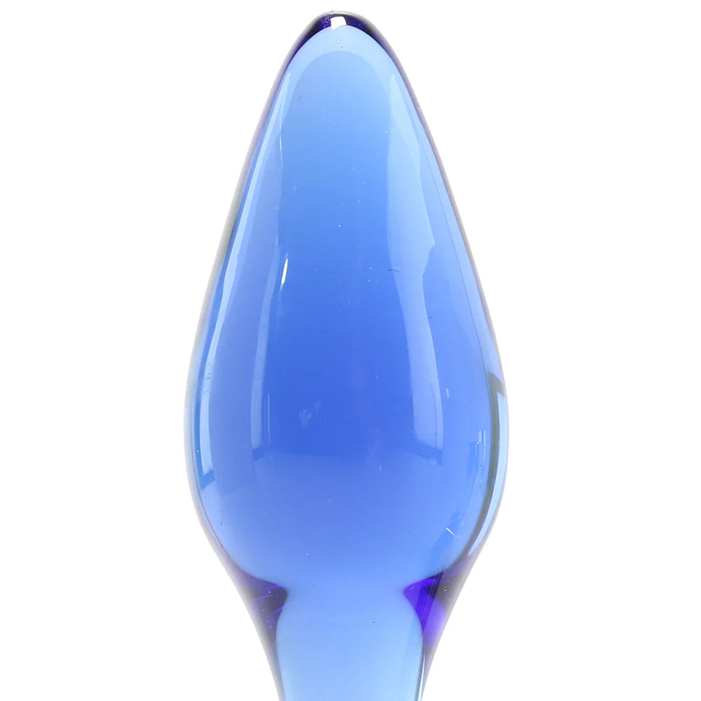 Chrystalino Expert Blue Glass Butt Plug