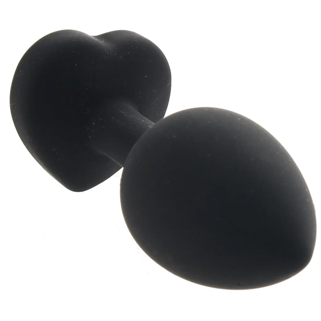 Glams Xchange Heart Gem Butt Plug in Small - Small