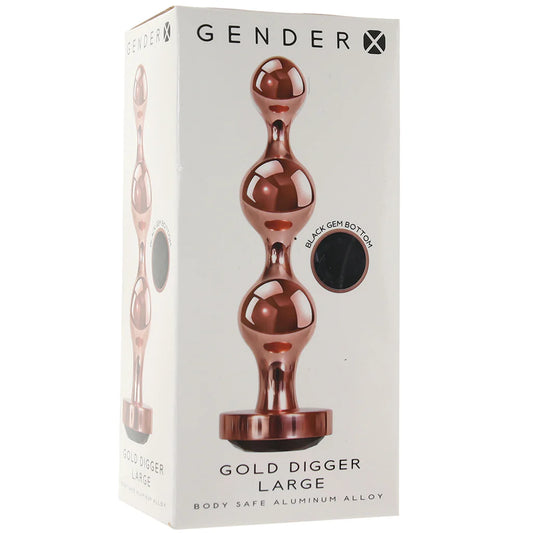 Gender X Gold Digger Beaded Plug - L