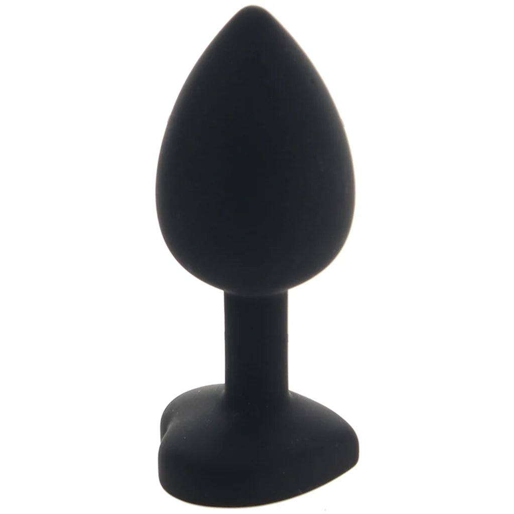 Glams Xchange Heart Gem Butt Plug in Small - Small