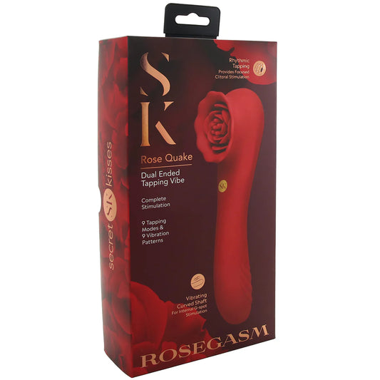 Secret Kisses Rose Quake Dual Ended Tapping Vibe