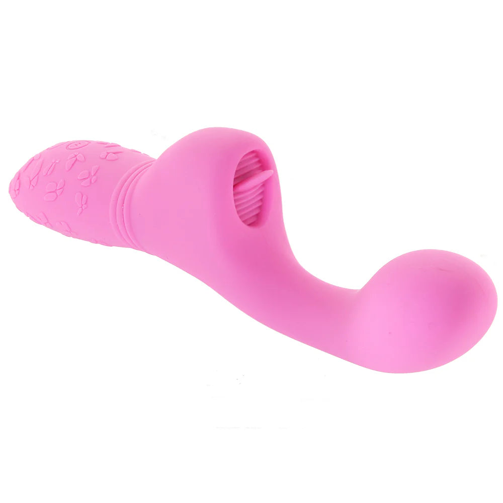 Rechargeable Butterfly Kiss Flicker Vibrator in Pink