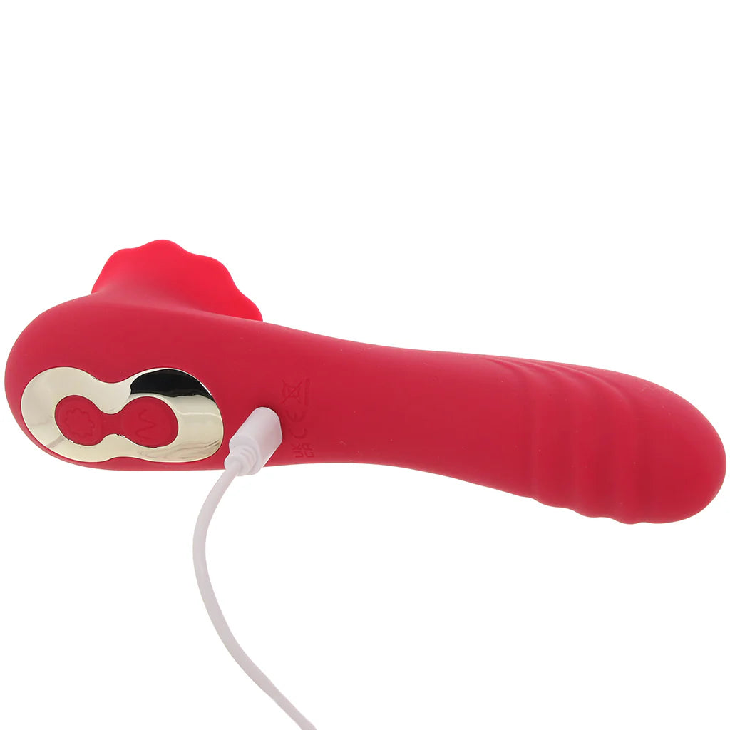 Secret Kisses Rose Quake Dual Ended Tapping Vibe