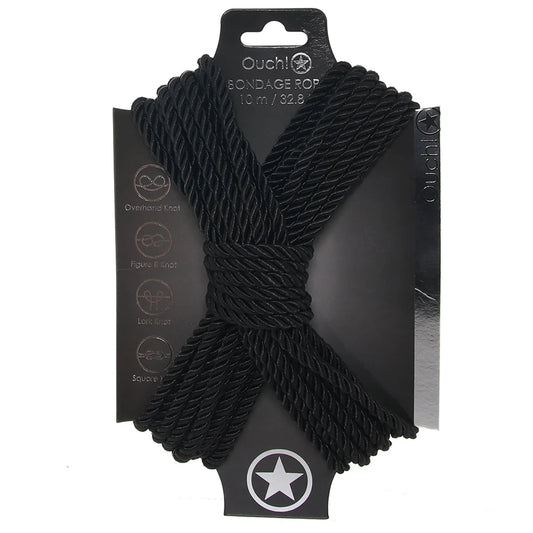 Ouch! 32.8'/10m Bondage Rope in Black