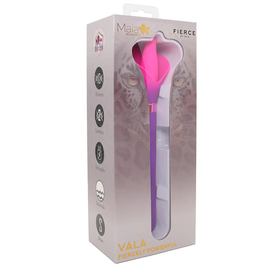 Vala Fiercely Powerful Silicone Flower Vibe in Purple