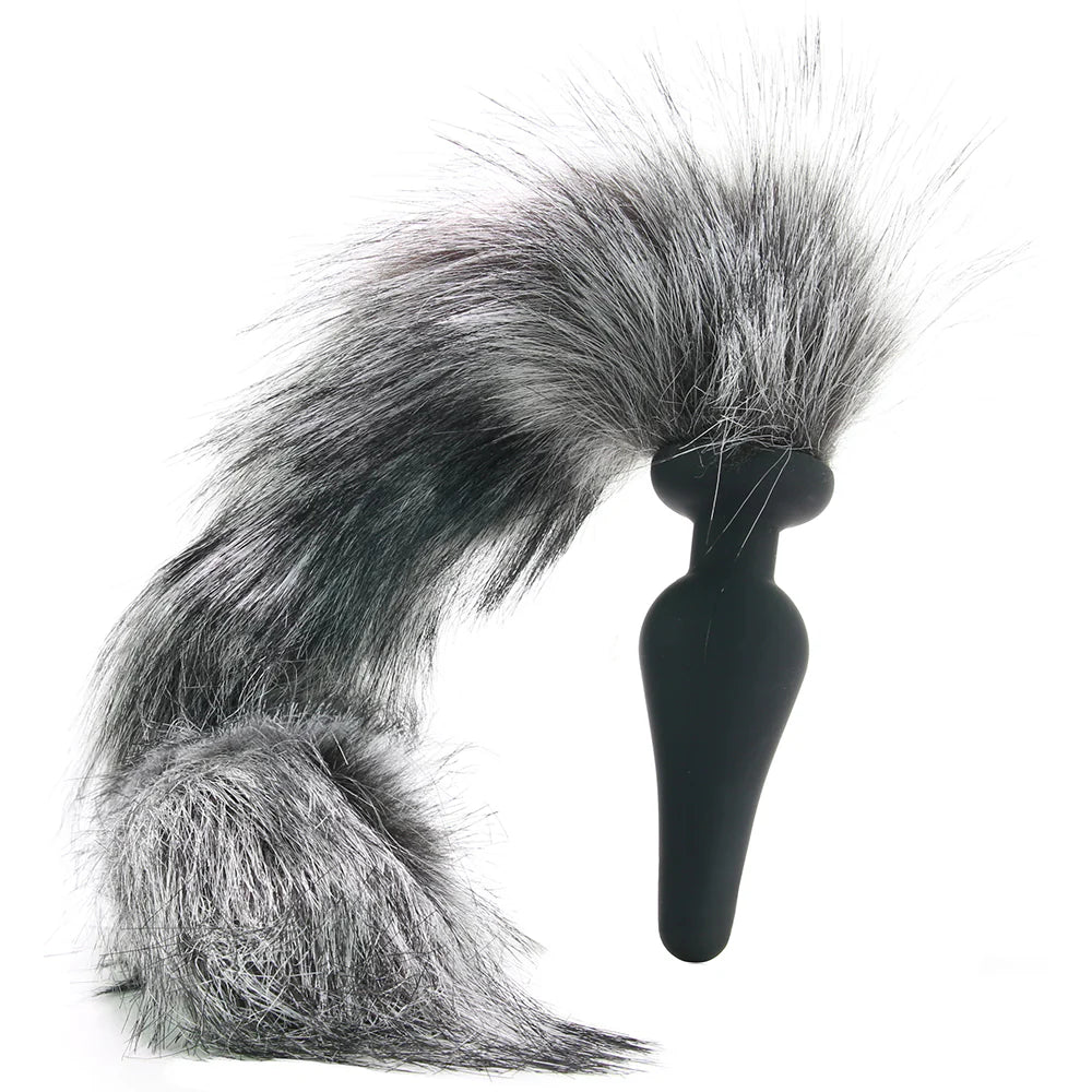 Tailz Grey Wolf Tail Anal Plug & Ears Set