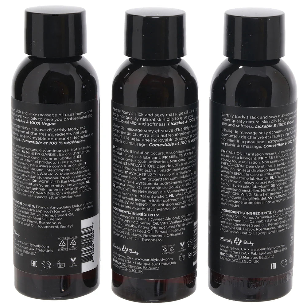 Edible Massage Oil Gift Set in Tropical