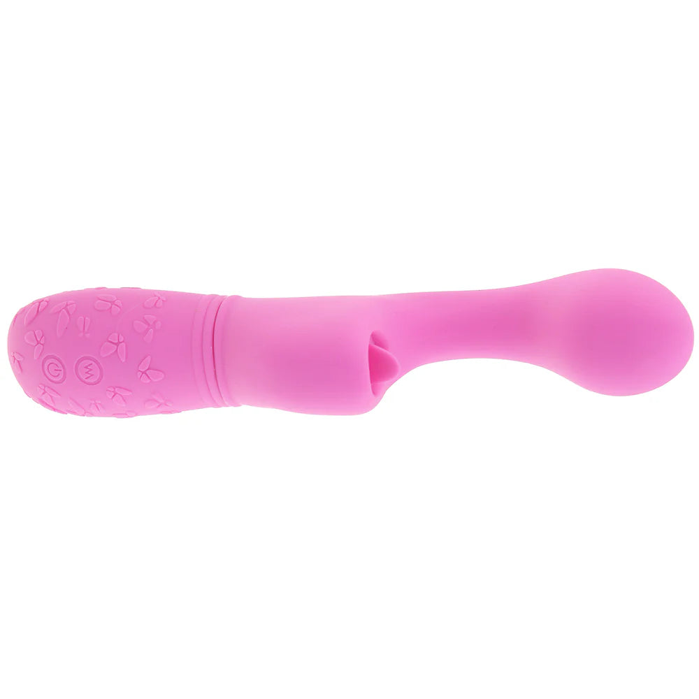 Rechargeable Butterfly Kiss Flicker Vibrator in Pink